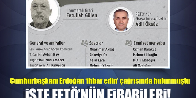 FET'nn firarileri