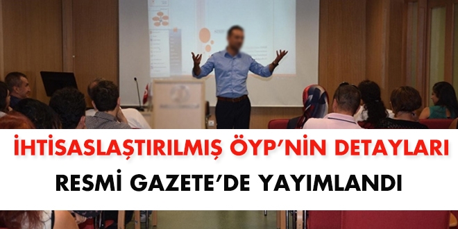 htisaslatrlm YP'nin detaylar Resmi Gazete'de yaymland