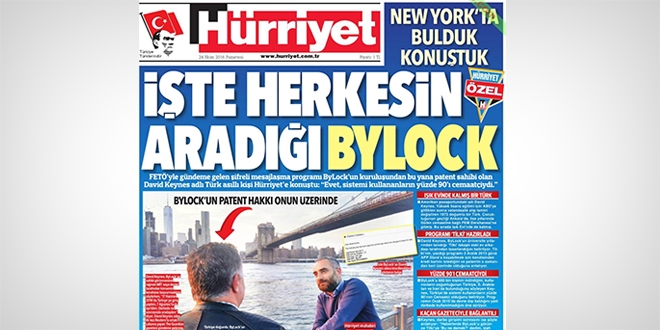 Hrriyet, neden Bylock operasyonu yapyor?