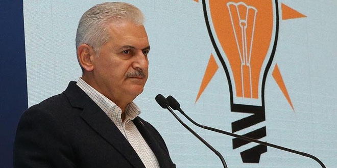 Yldrm: CHP, FET'nn alama duvarna dnd