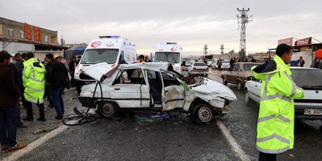 anlurfa'da trafik kazas: 10 yaral