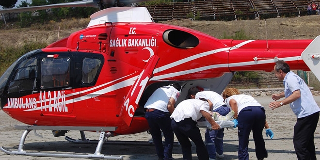 Tezcan, hava ambulans ile Ankara'ya getirildi