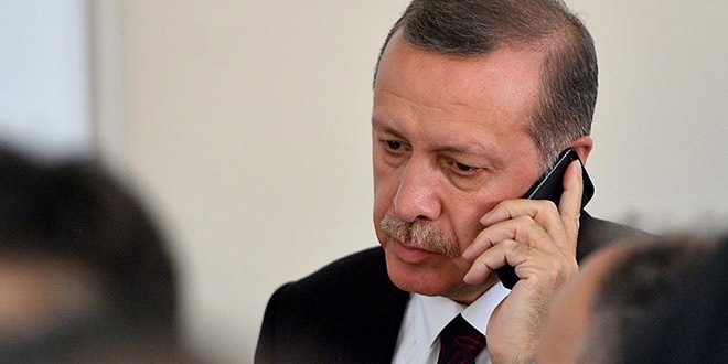 Cumhurbakan Erdoan'dan Merkel'e taziye telefonu