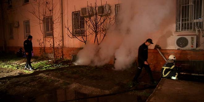 Gaziantep'te hastanede yangn kt