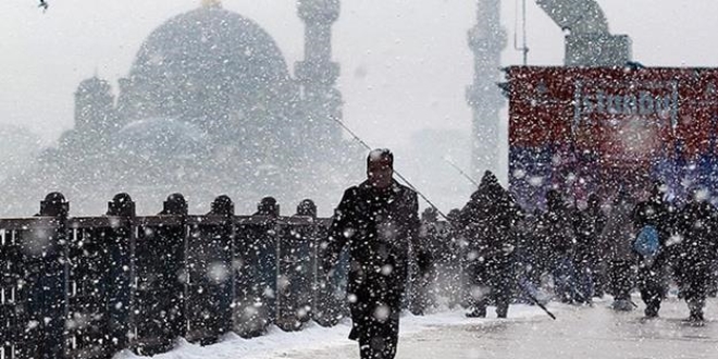 stanbul'da sren kar ya artarak devam edecek