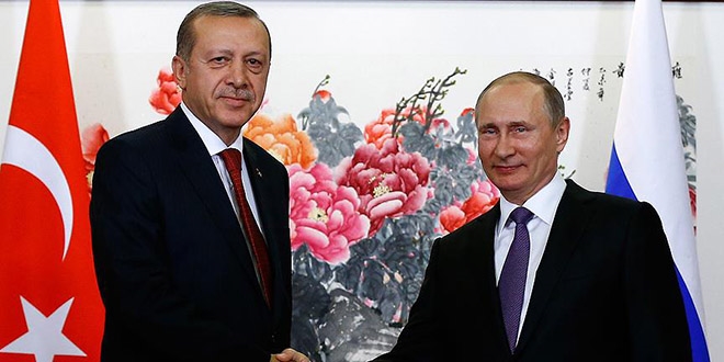 Erdoan, Putin ile Suriye meselesini grt