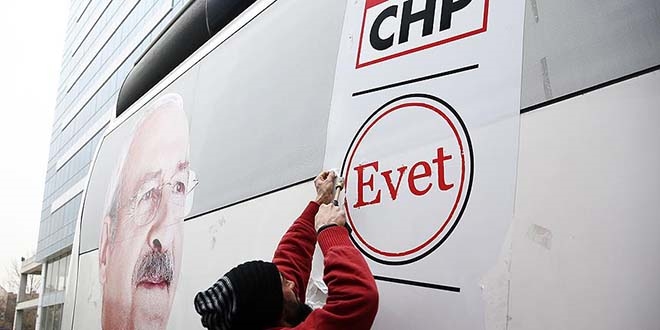 CHP otobslerinden 'evet' mhr kaldrld