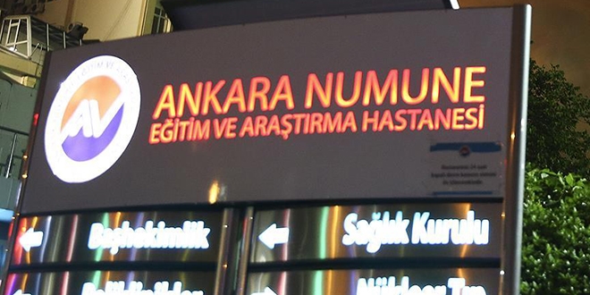 Ankara Numune Hastanesine onur dl