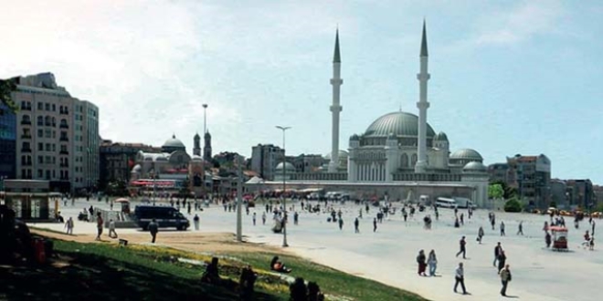 Taksim'e yaplacak camiye ruhsat verildi