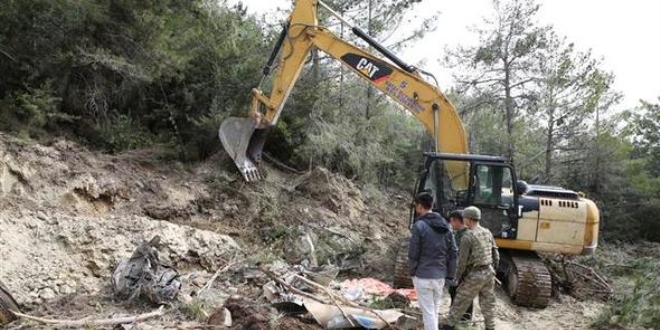 Hatay'a den sava uann enkaz kaldrld