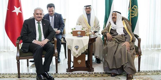 Babakan Yldrm Kuveyt Emiri Al Sabah ile grt
