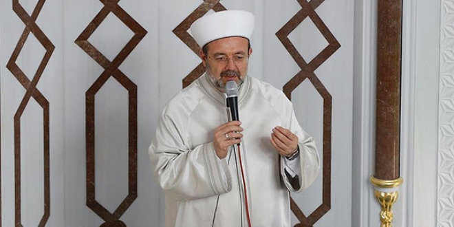 Diyanet leri Bakan Grmez'den cuma hutbesi