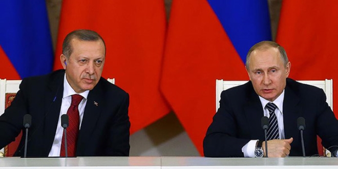 Erdoan, Putin'le telefonda grt