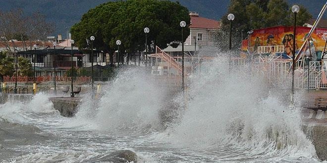 Meteoroloji'den Kuzey Ege iin kuvvetli lodos uyars