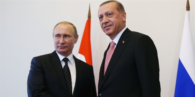 Cumhurbakan Erdoan Putin ile grecek