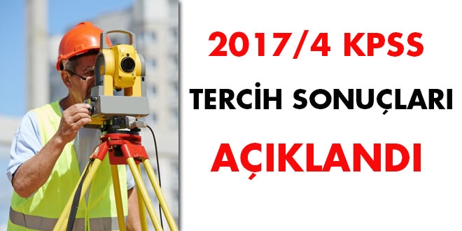 2017/4 KPSS tercih sonular akland