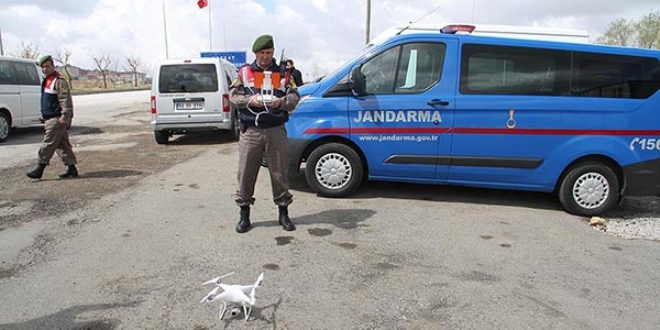 Jandarmadan 'drone'lu denetim