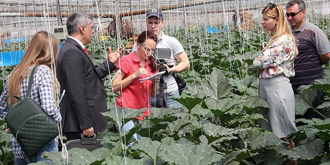 Rus tarm heyeti Antalya'da incelemelerde bulundu