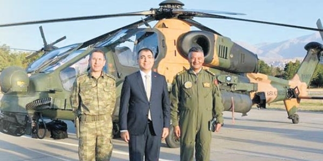 O 56 helikopterle darbenin seyrini deitirdi