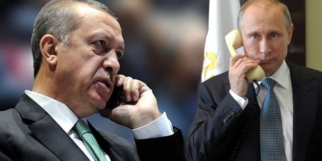 Erdoan ile  Putin telefon grmesi yapt