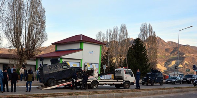 rnak'ta zrhl polis arac devrildi: 8 polis yaral