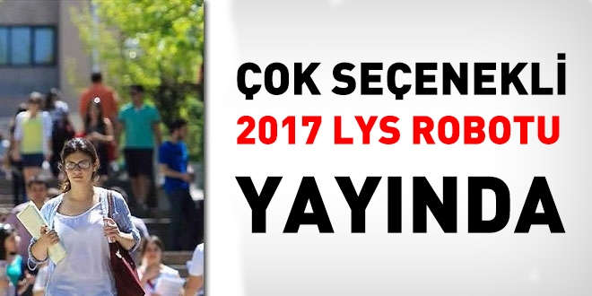 2017 SYS tercih robotu yaynda