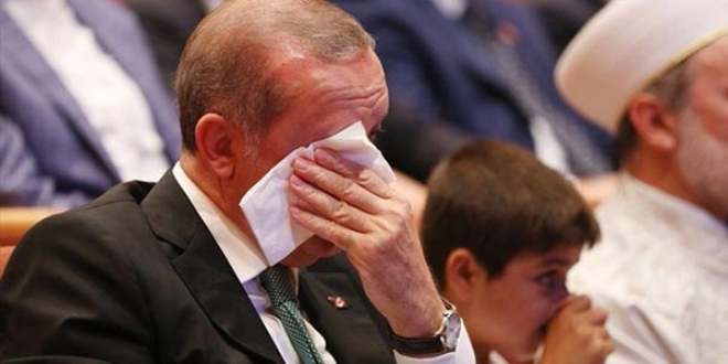 Cumhurbakan Erdoan gzyalarn tutamad