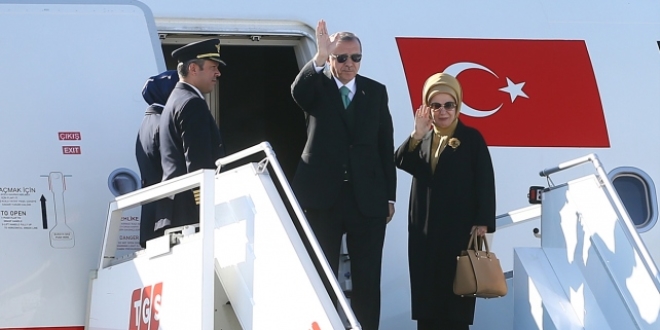Cumhurbakan Erdoan Antalya'ya hareket etti