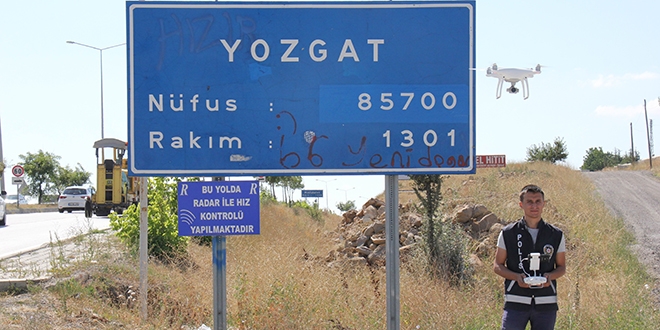 Yozgat'ta 'drone' destekli denetim