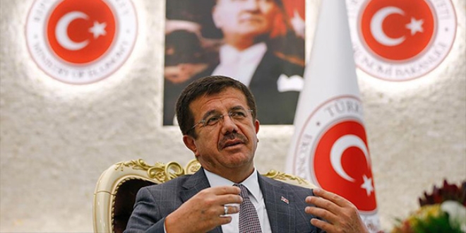 Bakan Zeybekci, kurbann kendisi kesiyor