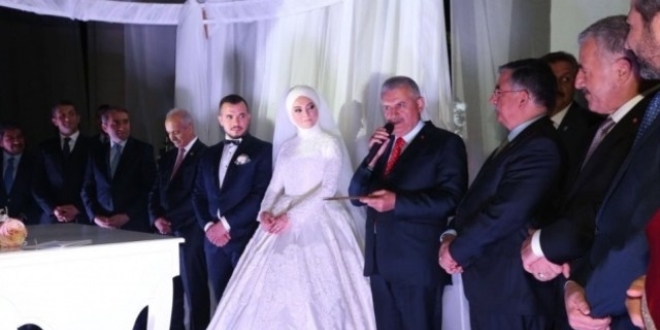 Babakan Yldrm 15 Temmuz gazisinin nikah ahidi oldu