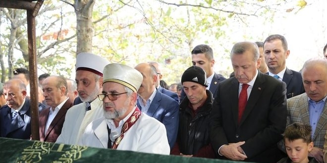 Erdoan arkadann cenazesine katld