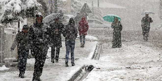 Meteoroloji'den youn kar ya uyars-harital