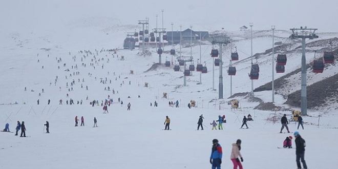 Erciyes'e rekor ziyareti