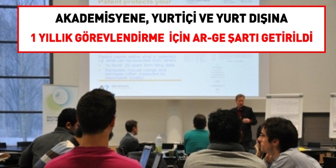 Akademisyene yurtii ve yurtd grev iin Ar-Ge art geldi