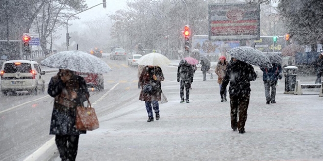 Meteorolojiden 5 il iin yamur ve kar uyars