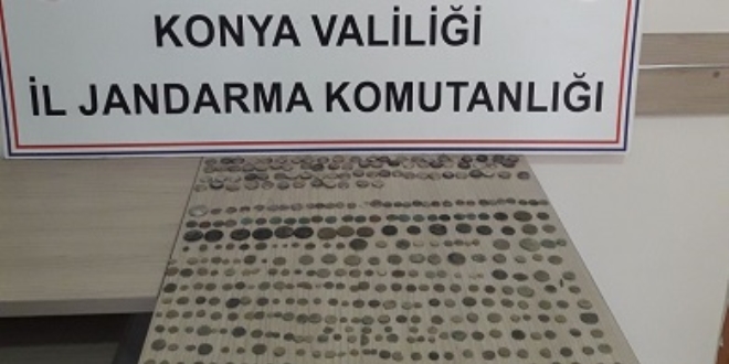 Konya'da 443 para tarihi eser ele geirildi