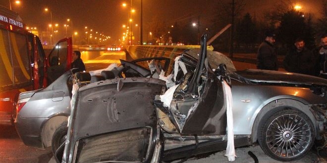 Konya'da trafik kazas: 2 l, 1 yaral