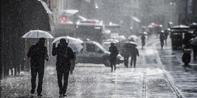 stanbul'da kuvvetli ya etkili olacak-Harital