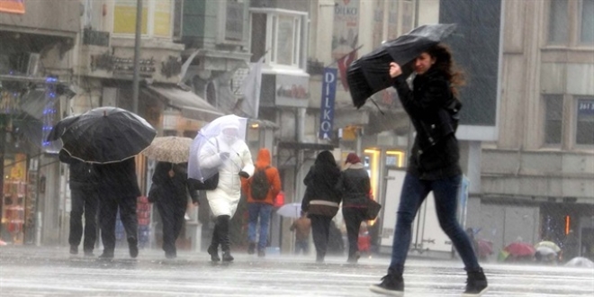 Meteorolojiden kuvvetli rzgar ve frtna uyars