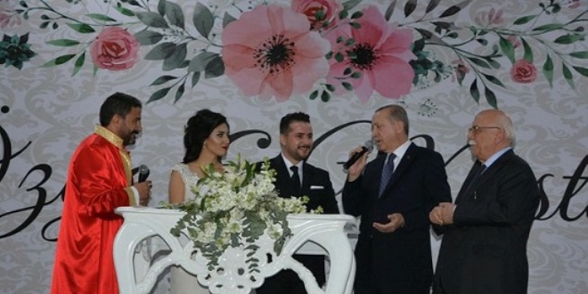Cumhurbakan Erdoan, nikah ahidi oldu