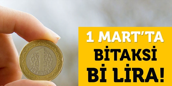 BiTaksi ile stanbul'da taksiler yarn 1 lira