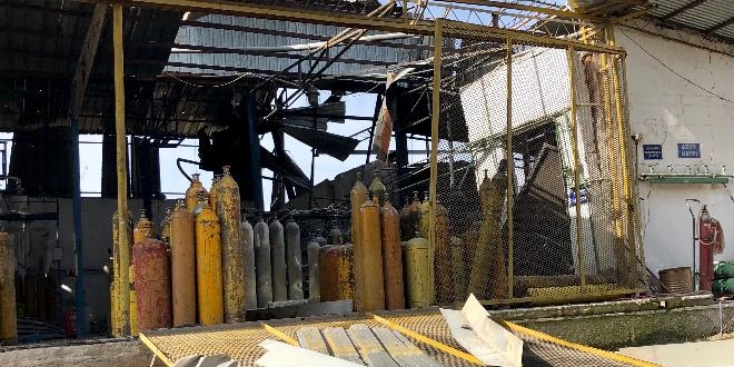 Bakent'te gaz dolumu yaplan fabrikada korkutan patlama: 1 yaral