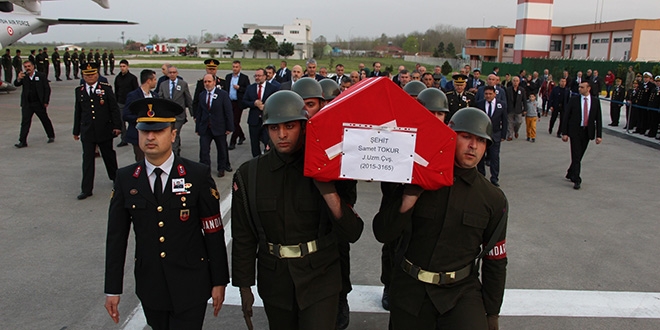 ehit Uzman avu Tokur'un naa Samsun'a getirildi