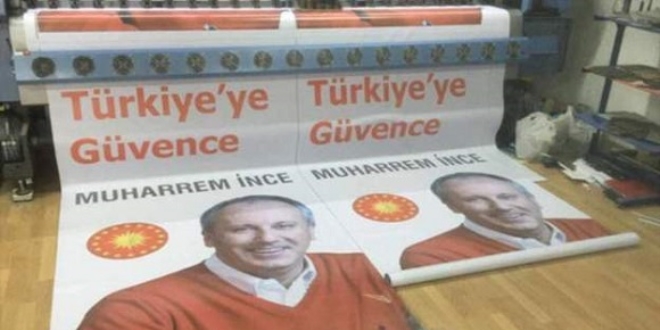 Muharrem nce'nin adaylk afii ortaya kt