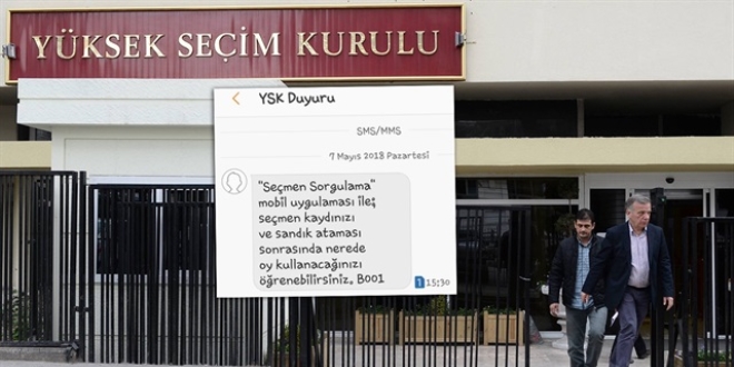 YSK, 'mobil uygulama'y SMS ile duyurdu