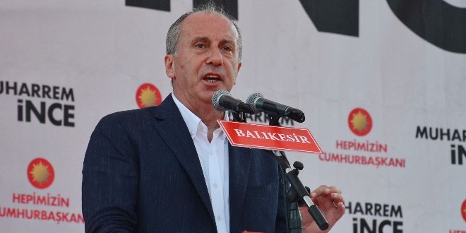 Muharrem nce, Balkesir'den 'Enite oyu' istedi