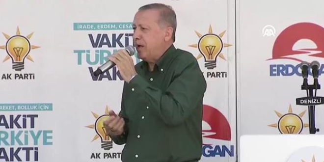 Erdoan: Birinci kamazsan istifa edecek misin?