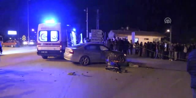 Amasya'da ambulansla otomobil arpt: 4 yaral