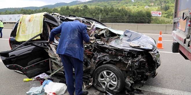 Bolu'da trafik kazas: 1 l, 6 yaral